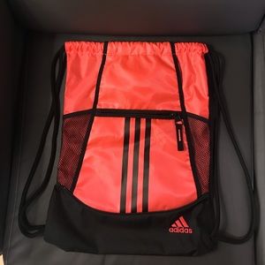 Pink Adidas Drawstring Bag